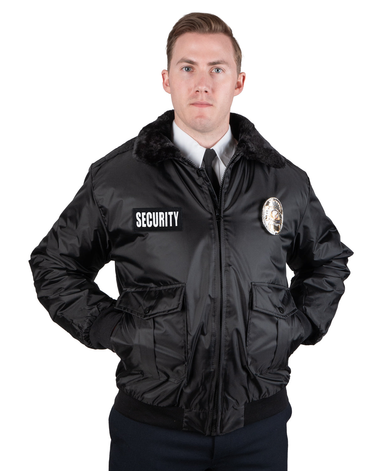 Watch-Guard Bomber Jackets with Reflective Security ID – Security