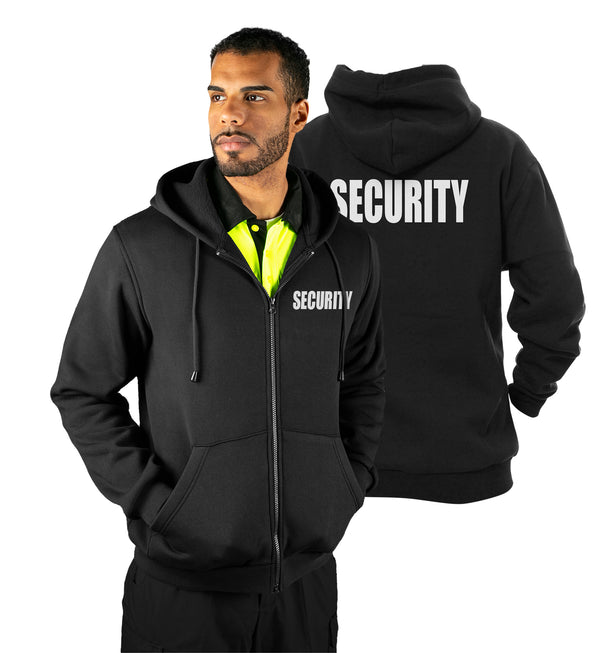 Security Zippered Hoodie Sweater