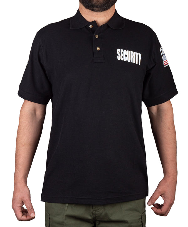 Security Polo with USA Flag