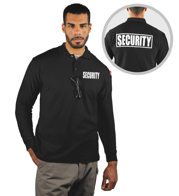 First Class Long Sleeve Tactical Security Polo Shirts