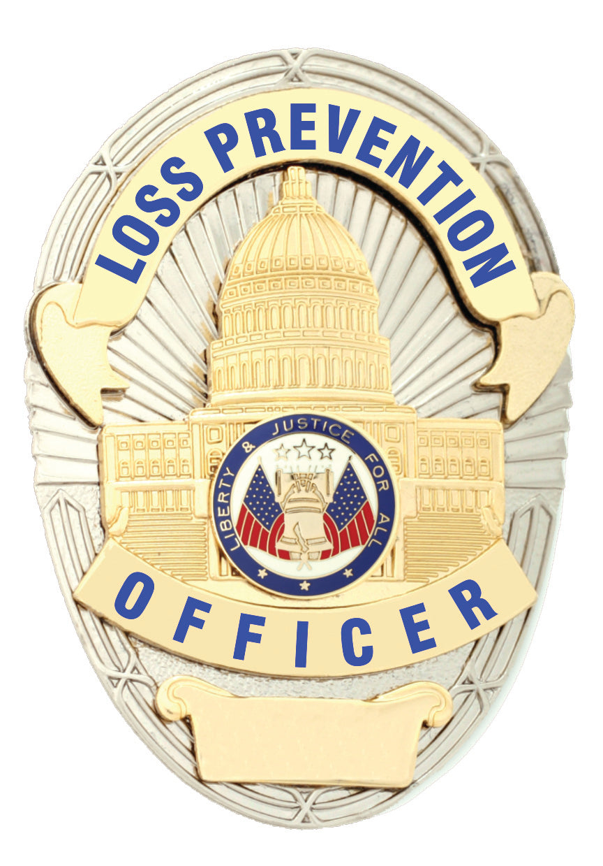 Premier Emblem  Silver Shield Security Officer Badge