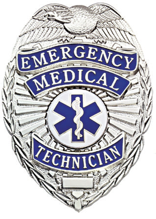 First Class Emergency Medical Technician Silver Shield Badge