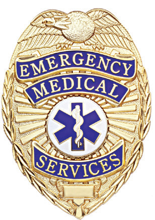 First Class Emergency Medical Services Gold Shield Badge