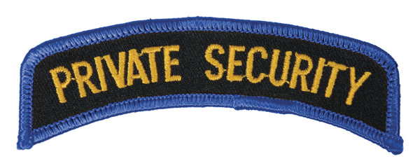 Private Security Emblem (Gold-Blue on Black)
