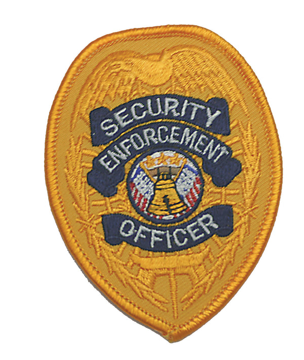 Security Enforcement Officer Chest Emblem (White on Gold)