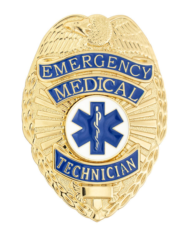 First Class Emergency Medical Technician Gold Shield Badge