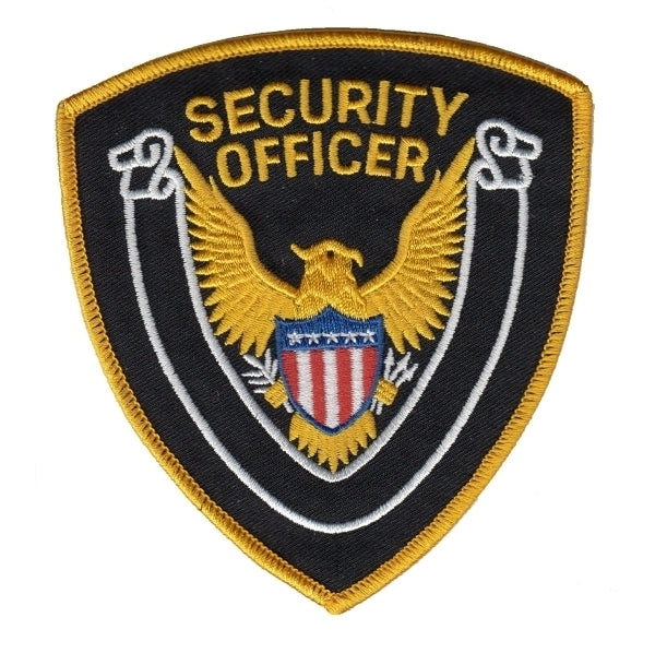 Security Officer Shoulder Patch (Gold on Black-Gold)