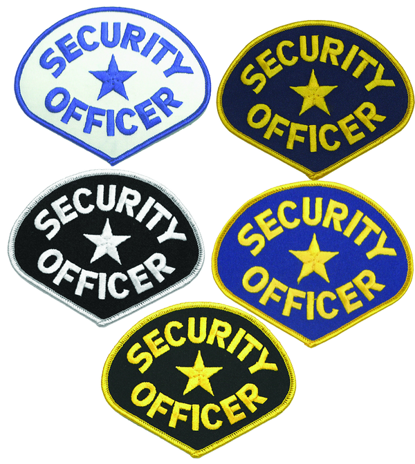 Security Officer Shoulder Patches (Multiple Colors)