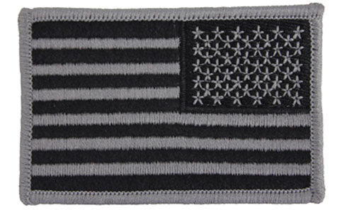 U.S. Flag Patch - Right Shoulder (Grey-Black)