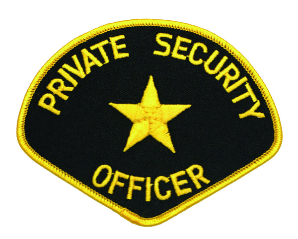 Private Security Officer Shoulder Patch (Gold-Black)