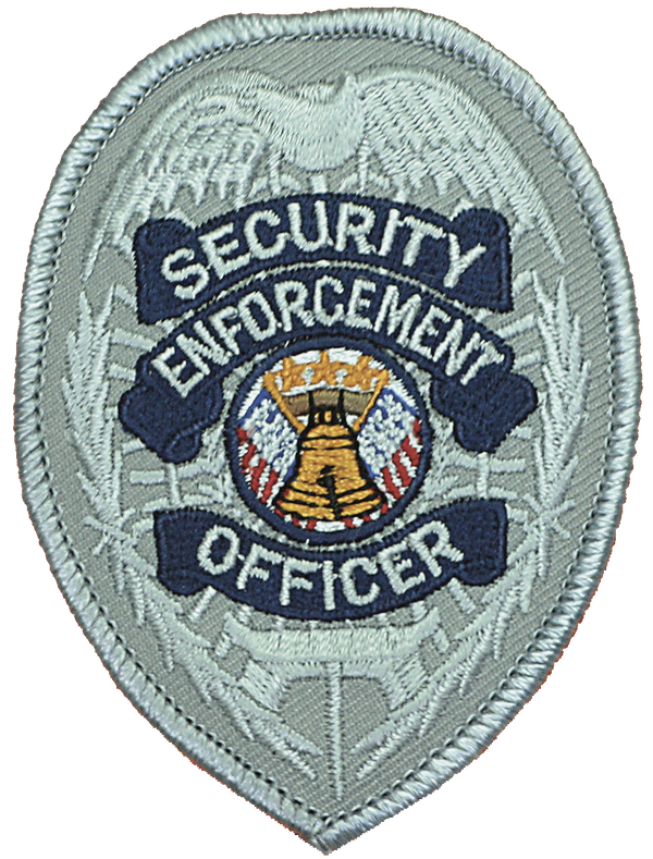 Security Enforcement Officer Chest Emblem (Silver on Silver)