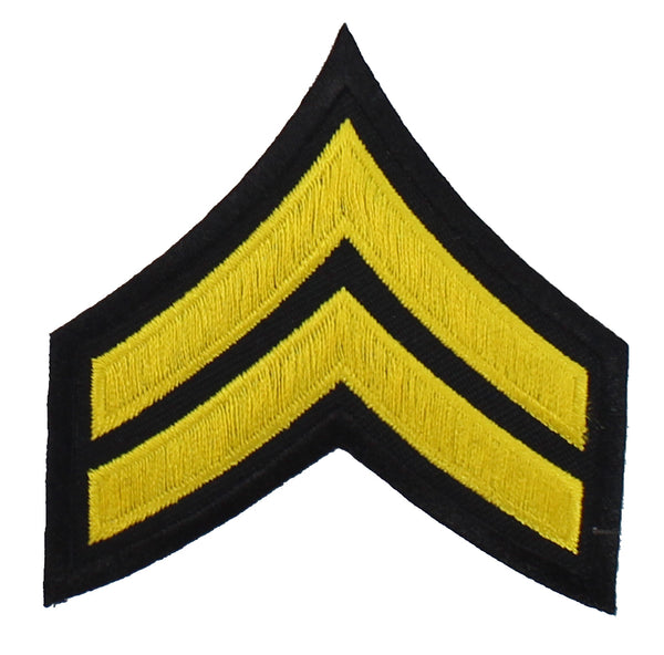 Corporal Chevron (Gold on Black)