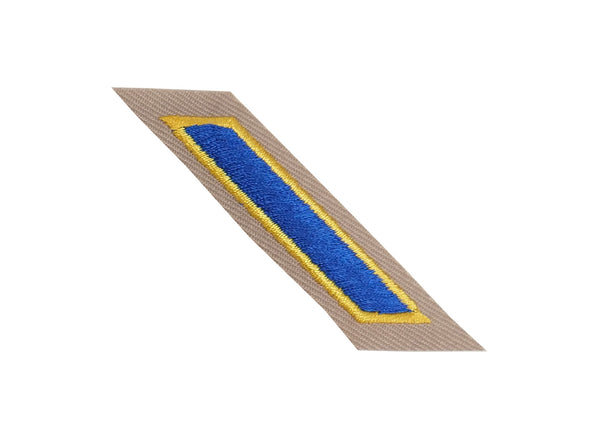 CHP Service Stripe Hashmarks (Blue-Gold on Tan)
