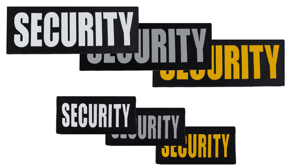 Reflective Security Emblems (Chest or Back)
