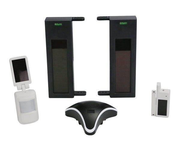 Solar Powered Wireless Alarm System Set