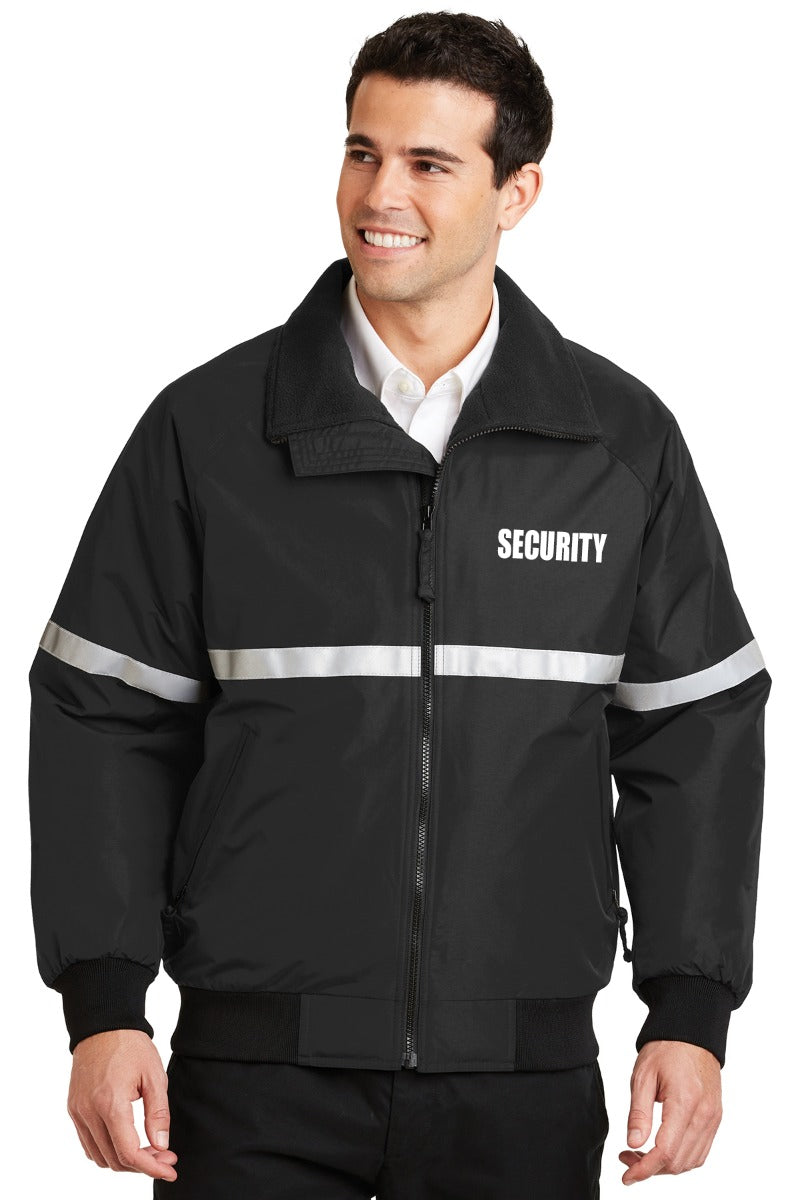 First Class Three Season Security ID Jacket with Reflective Taping