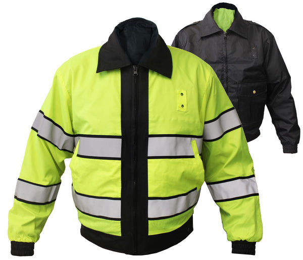 First Class High Visibility Water Resistant Reversible Jacket