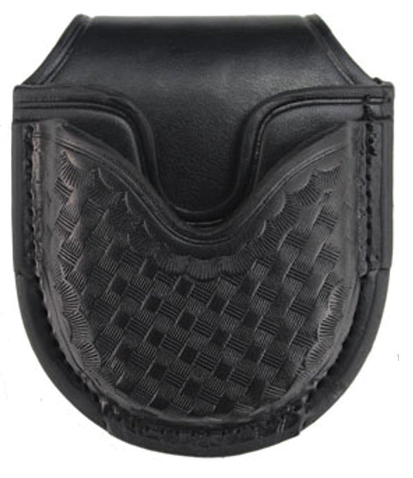 Basket Weave Synthetic Leather Open Handcuff Case