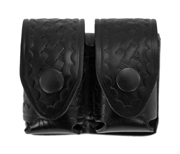 Leather Double Speed Loader Case Holder