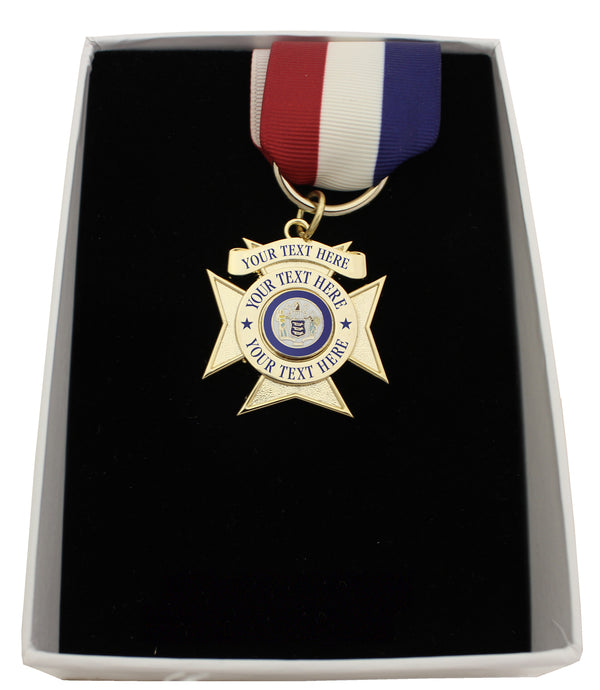 First Class Award and Recognition Medal (Red, White & Blue Ribbon)