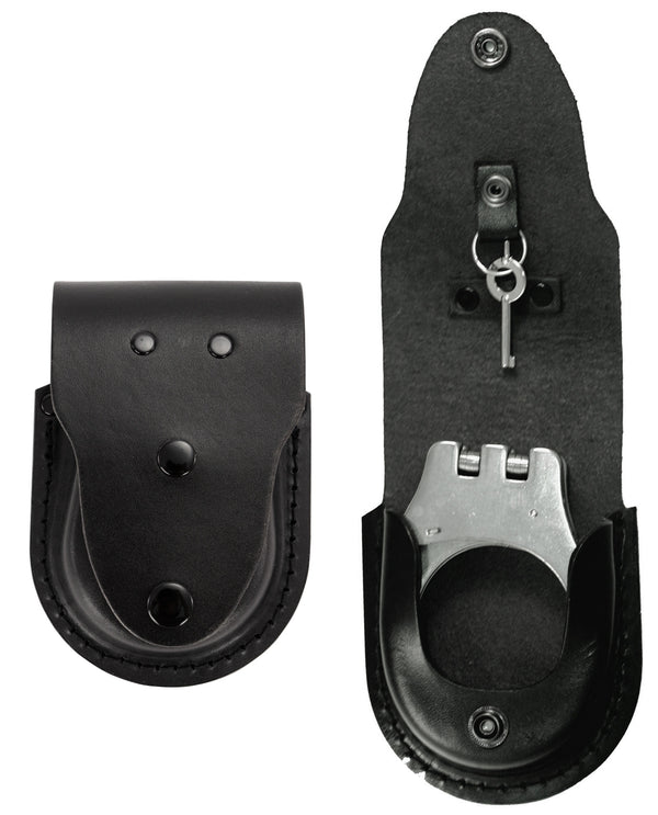 Leather Handcuff Holder with Detachable Key Ring