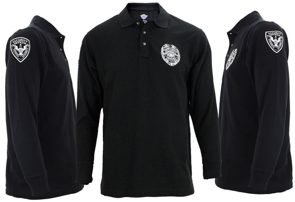 First Class Poly-Cotton Security Long Sleeve Polo Shirt