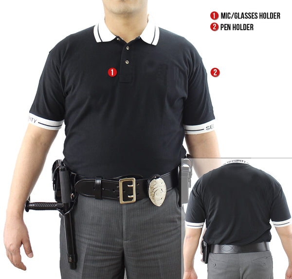 Polycotton Security Polo Shirt (Black)