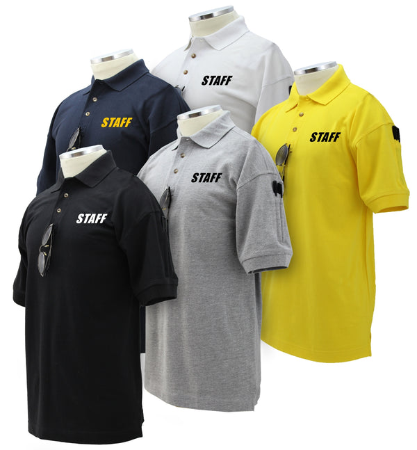 Staff Poly-Cotton Tactical Short Sleeve Polo Shirts