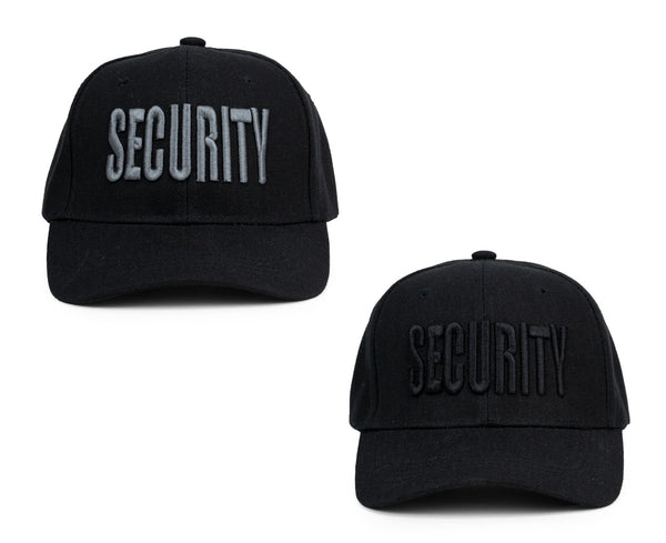 Black Subdued Security Caps