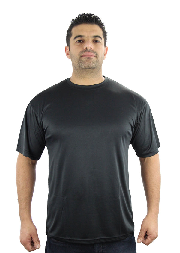100% Polyester Black T-Shirt