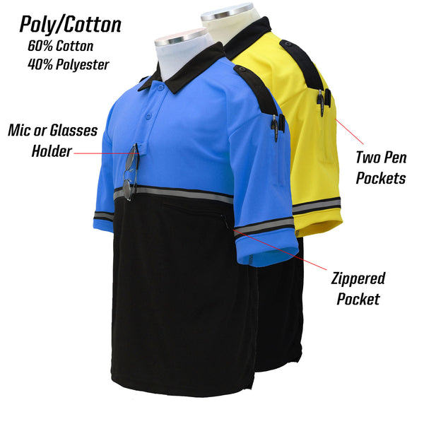 First Class PolyCotton Two Tone Bike Patrol Shirt with Zipper Pocket