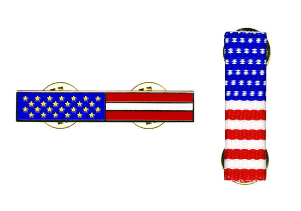 First Class Rectangular Flag Pin