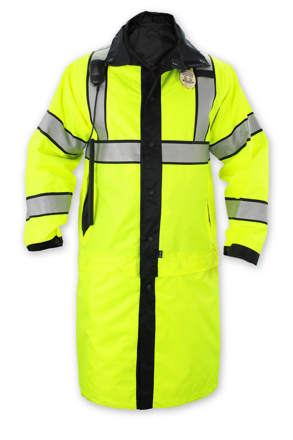 [CUSTOMIZED] Class 3 Type P Reversible High Visibility Long Raincoat