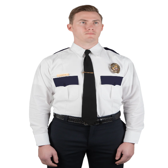 [CUSTOMIZED] First Class Two Tone Long Sleeve Uniform Shirt