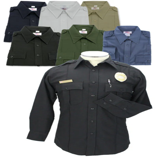 [CUSTOMIZED] First Class Long Sleeve Poly-Rayon Uniform Shirt