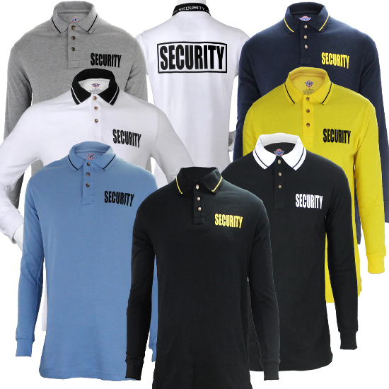 [CUSTOMIZED] First Class Security Long Sleeve Polo