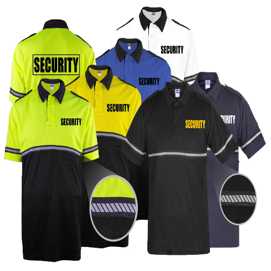 [CUSTOMIZED] First Class Two Tone Security Bike Patrol Shirt with Zipper Pocket and