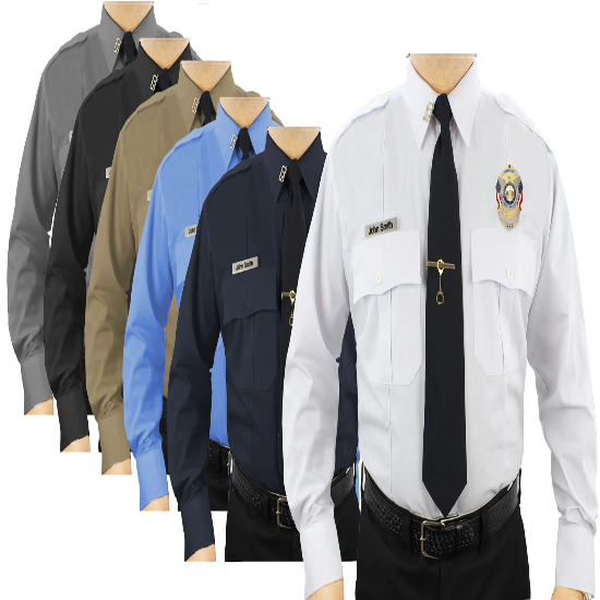 [CUSTOMIZED] First Class Polycotton Long Sleeve Uniform Shirt