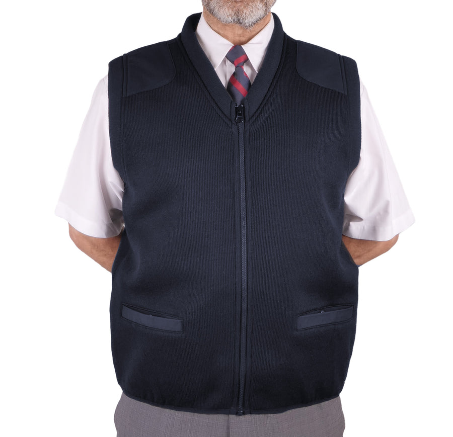 Unisex Heavyweight Fleece Lined Zip Front Vest