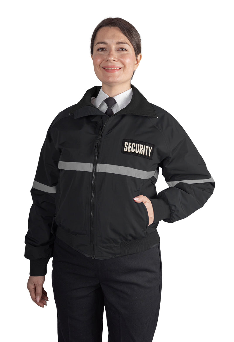 Three Season Reflective Security ID Jacket with Reflective Taping