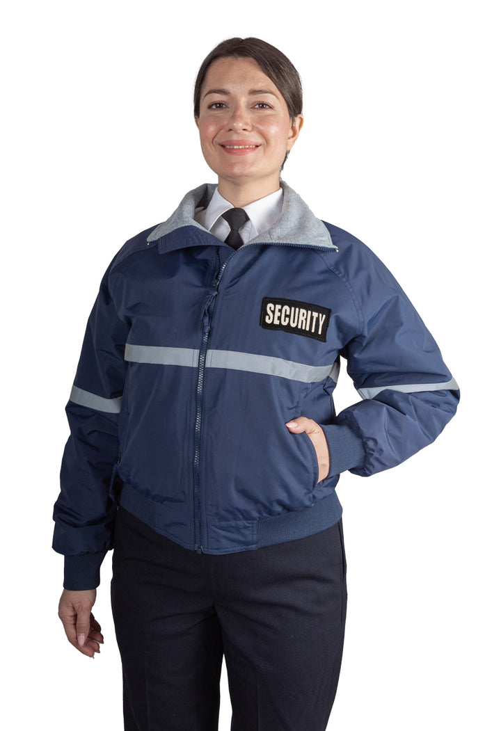 First Class Security Windbreakers Black with White ID / Medium First Class Security Windbreakers Black with White ID / Medium