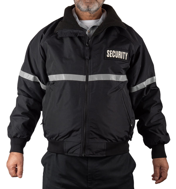 Three Season Reflective Security ID Jacket with Reflective Taping