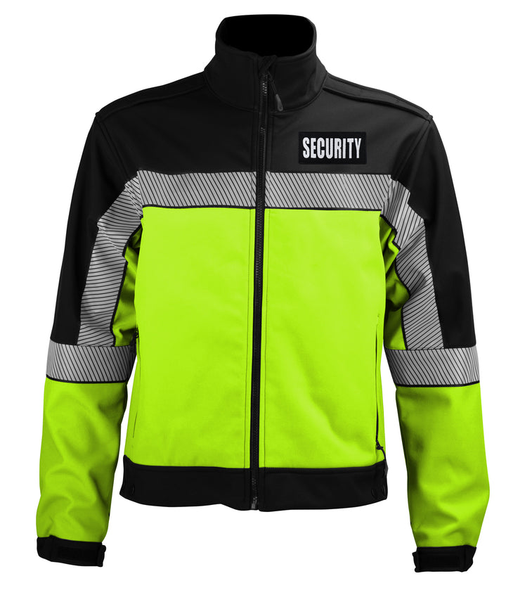 Security Hi-Vis Soft Shell Jackets with Reflective Emblems – Security ...