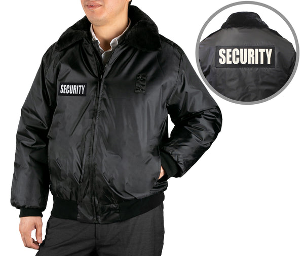 Security Bomber Jacket with Reflective Identifier