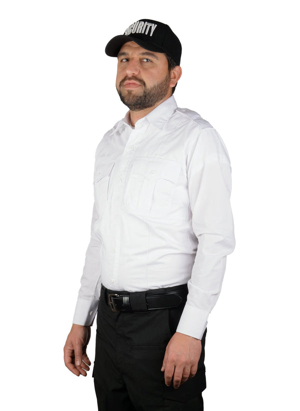 CoolMesh Poly Cotton Performance Uniform Shirts - Long Sleeve