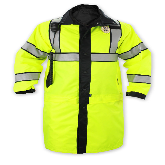 [CUSTOMIZED] Class 3 Type P Reversible High Visibility Long Raincoat
