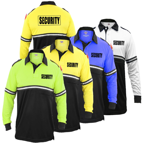 [CUSTOMIZED] First Class Two Tone Security Long Sleeve Bike Patrol Shirt With Zippe