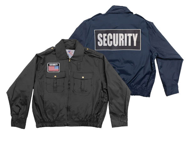 Conspiracytee Security Jacket, Windbreaker, Reflective Design, Security Guard, Professional