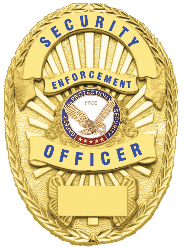 First Class Security Enforcement Officer Gold Shield Badge