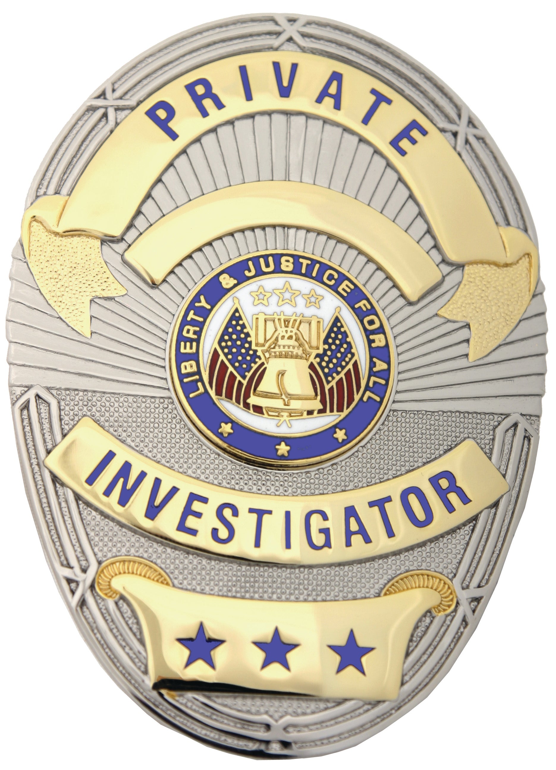 First Class Classification Badge First Class Private Investigator Gold on Silver Shield Badge – Security ...